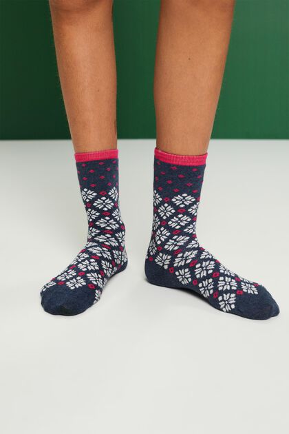 Balení 3 párů robustních norských pletených ponožek