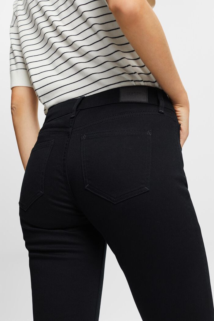 Strečové džíny Slim Fit se středně vysokým pasem, BLACK RINSE, detail image number 2