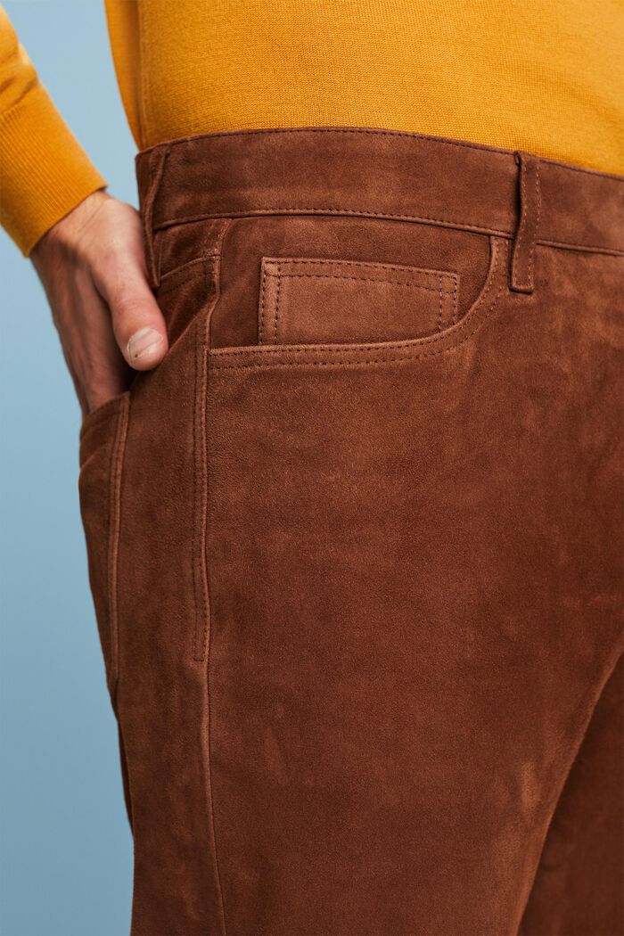 Semišové kalhoty s rovnými nohavicemi, BARK, detail image number 3