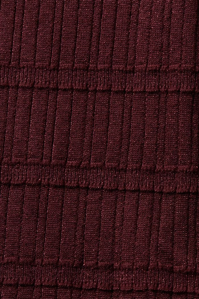 Třpytivý svetr s kulatým výstřihem, LENZING™ ECOVERO™, BORDEAUX RED, detail image number 5