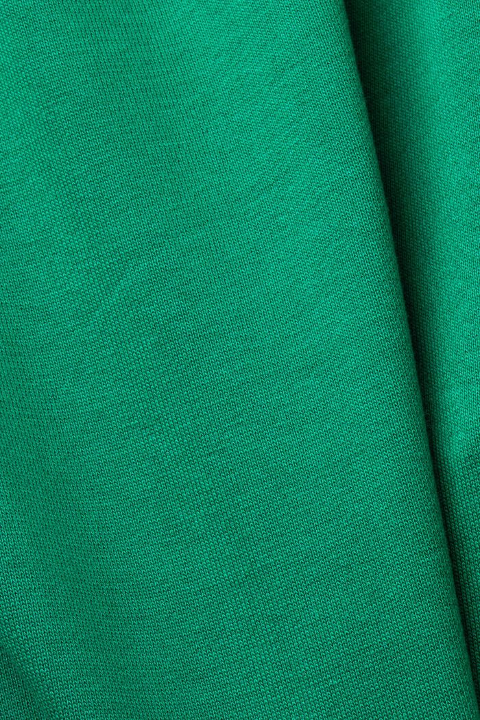 Teplákové kalhoty s vyšitým logem, bio bavlna, DARK GREEN, detail image number 6