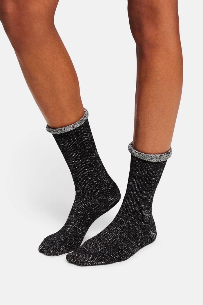 Robustní vícebarevné ponožky, BLACK, detail image number 1