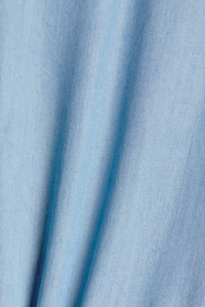 Z materiálu TENCEL™: Šaty se vzhledem denimu, BLUE LIGHT WASHED, detail image number 4