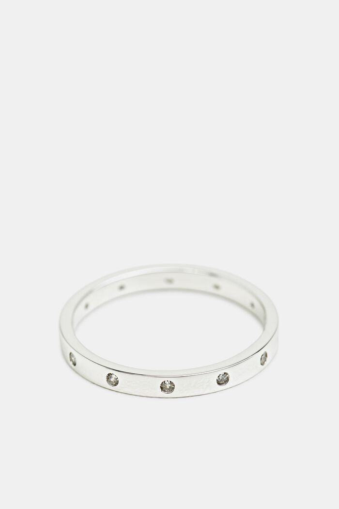 Vrstvený prsten se zirkony, sterlingové stříbro, SILVER, detail image number 1