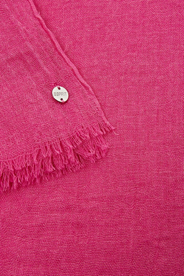 Šátek se zmačkaným efektem, PINK FUCHSIA, detail image number 1