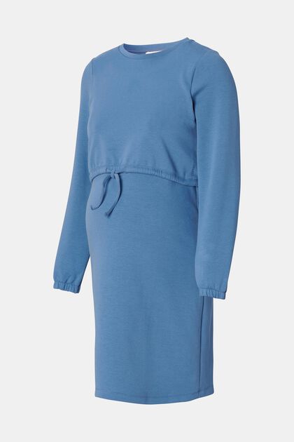Midi šaty s úpravou na kojení, LENZING™ ECOVERO™, MODERN BLUE, overview