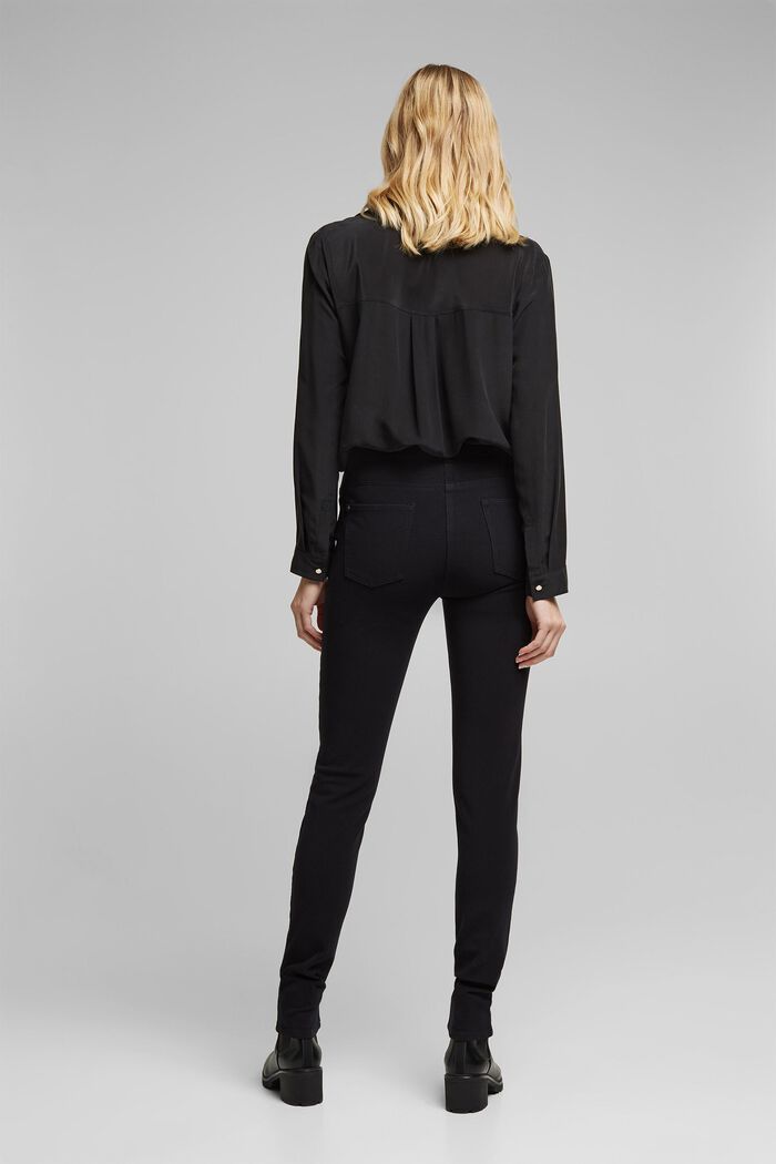 Bistrečové kalhoty s bio bavlnou, BLACK, detail image number 3
