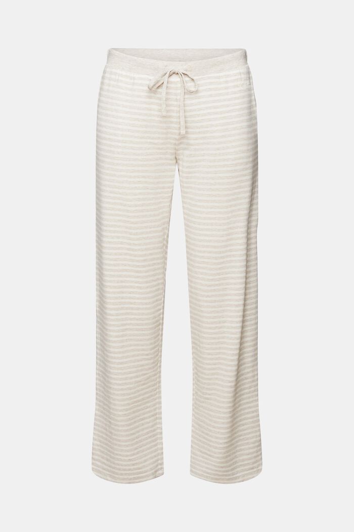 Pruhované pyžamové kalhoty, SAND, detail image number 5