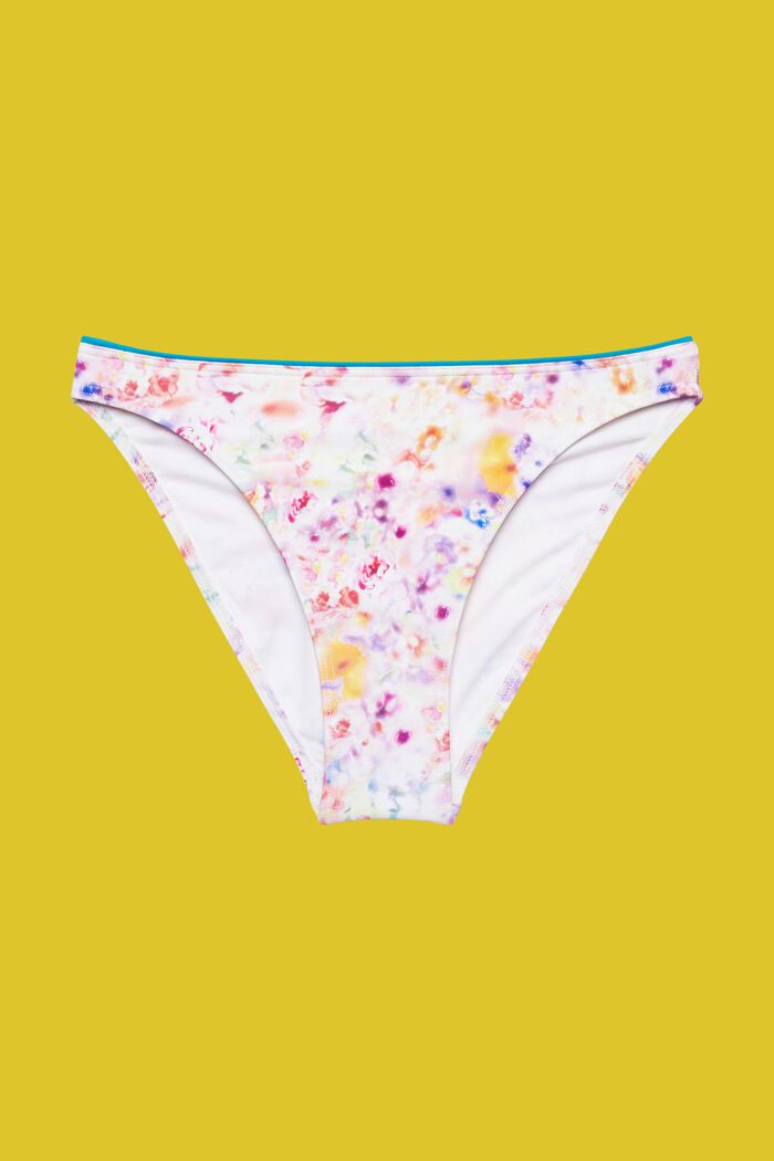 Bikinové mini kalhotky s květovaným vzorem, TEAL BLUE, detail image number 4