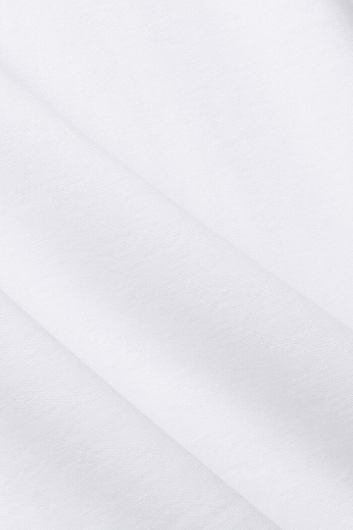 Žerzejové tričko s úzkým střihem, WHITE, detail image number 5