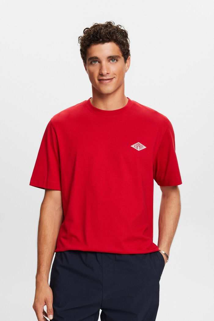 Tričko s krátkým rukávem a s logem, DARK RED, detail image number 2