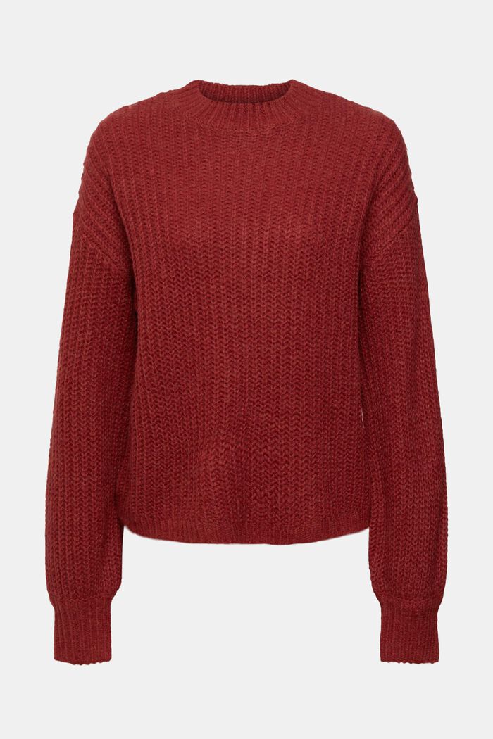 Proužkovaný pletený pulovr