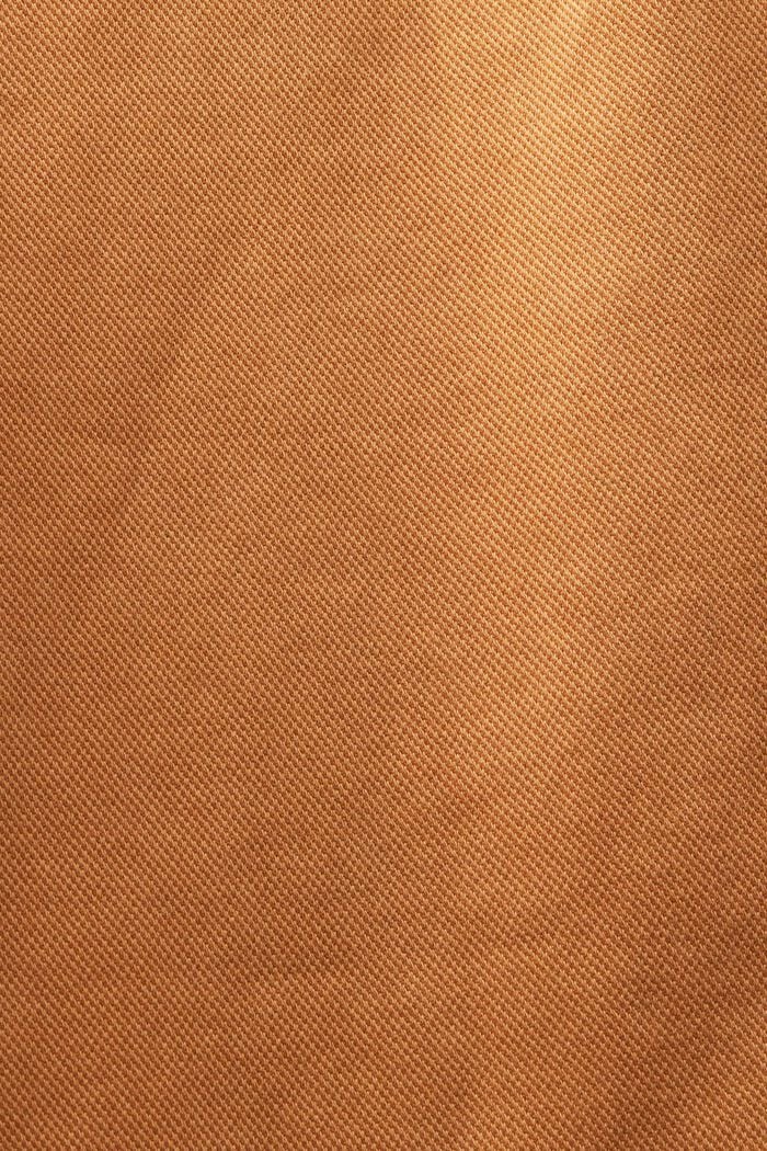 Kalhoty chino širokého střihu s vysokým pasem, CARAMEL, detail image number 5
