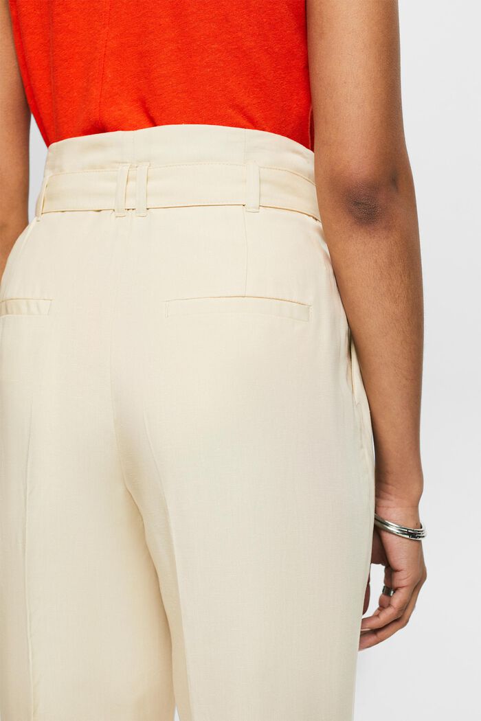 Mix and Match zkrácená kalhotová sukně, vysoký pas, SAND, detail image number 3