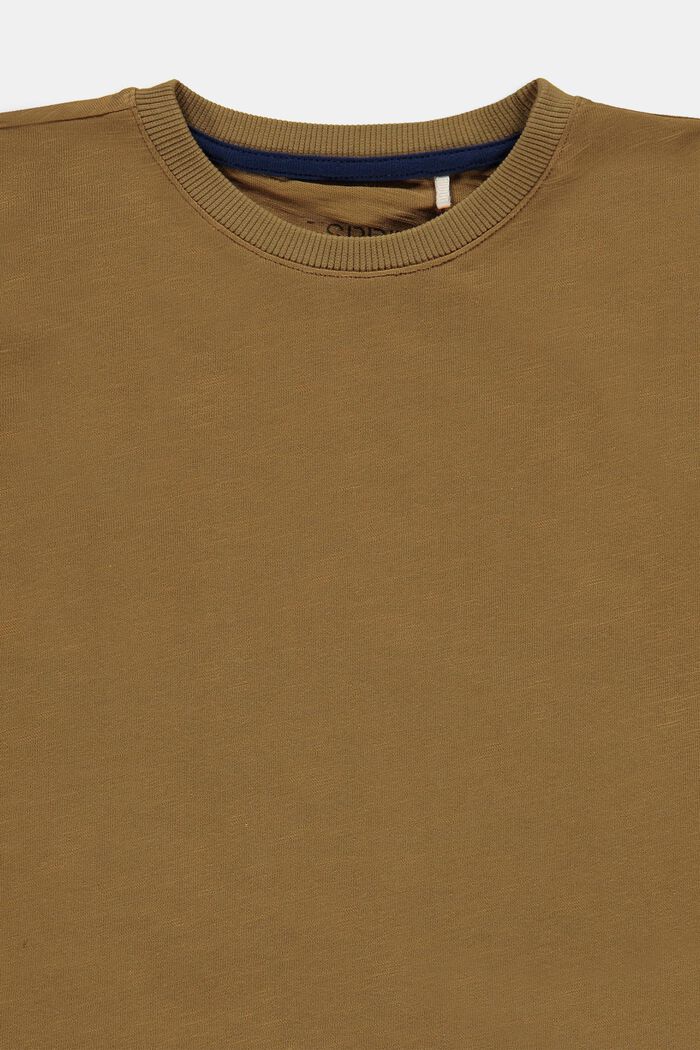 Tričko s dlouhým rukávem a potiskem na spodním okraji, KHAKI BEIGE, detail image number 2