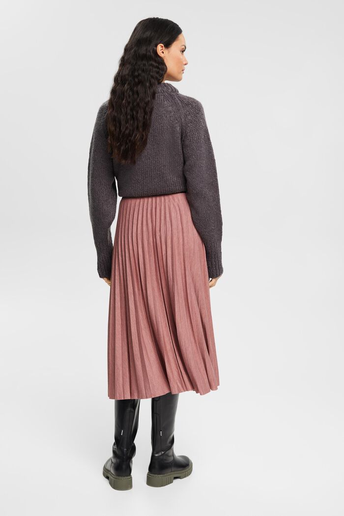Plisovaná midi sukně, TERRACOTTA, detail image number 3