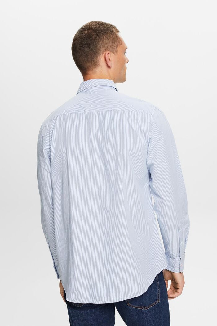 Pruhovaná košile z bavlněného popelínu, LIGHT BLUE, detail image number 3