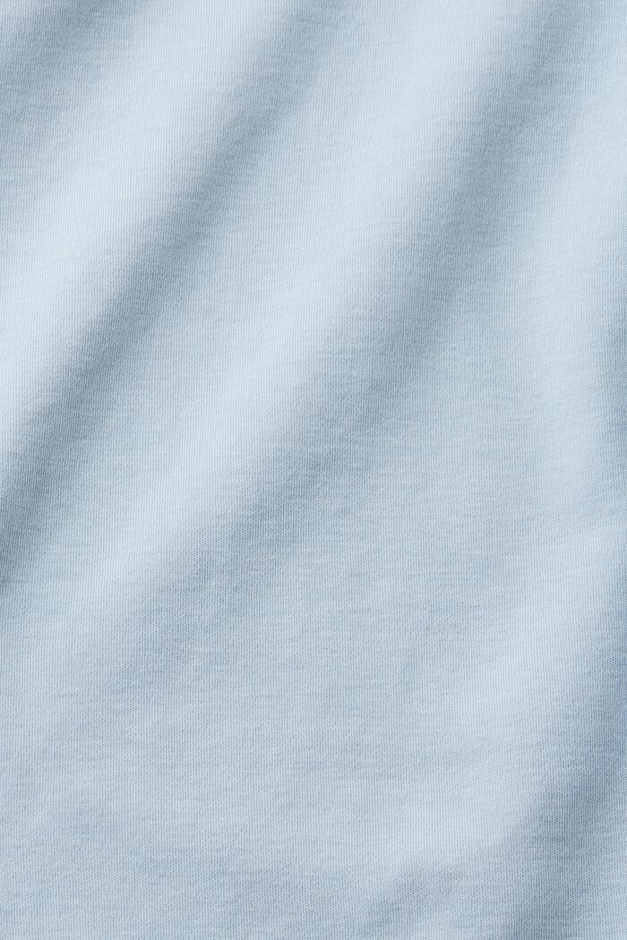 Tričko z bio bavlny, s vyšitým logem, PASTEL BLUE, detail image number 6