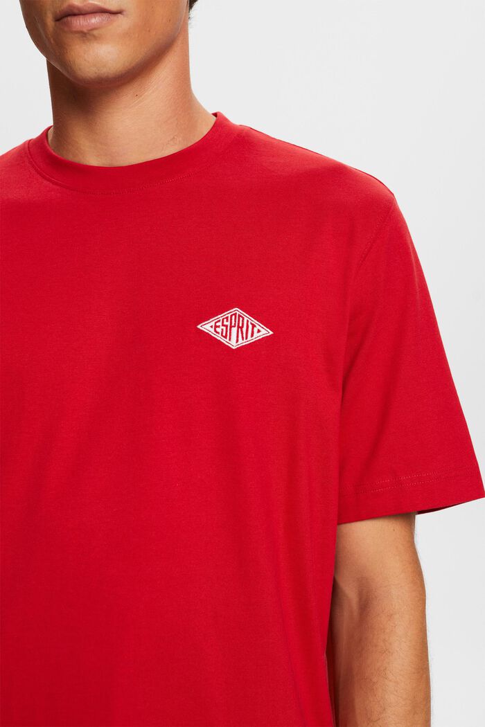 Tričko s krátkým rukávem a s logem, DARK RED, detail image number 1