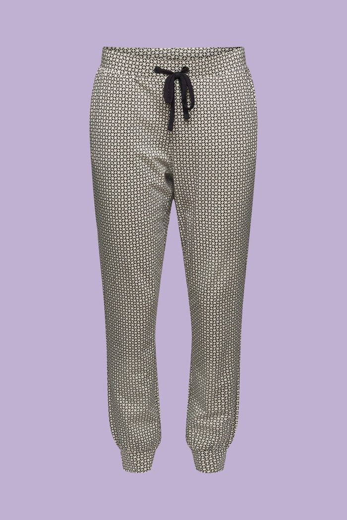Pyžamové kalhoty s potiskem, z žerzeje, NEW BLACK, detail image number 5