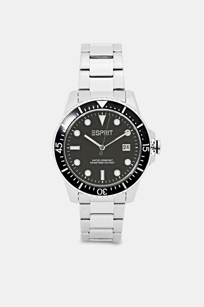Nerezové hodinky s článkovým náramkem, SILVER, detail image number 0