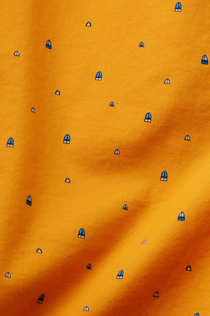 Vzorované šortky bez zapínání, strečová bavlna, BRIGHT ORANGE, detail image number 6