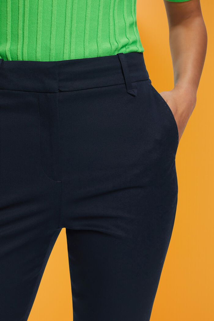 Kalhoty Slim Fit s vysokým pasem, NAVY, detail image number 2