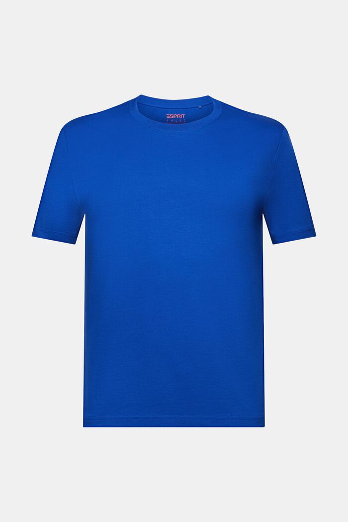 Žerzejové tričko z bio bavlny, BRIGHT BLUE, detail image number 5