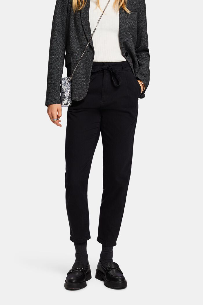 Kalhoty chino, BLACK, detail image number 0