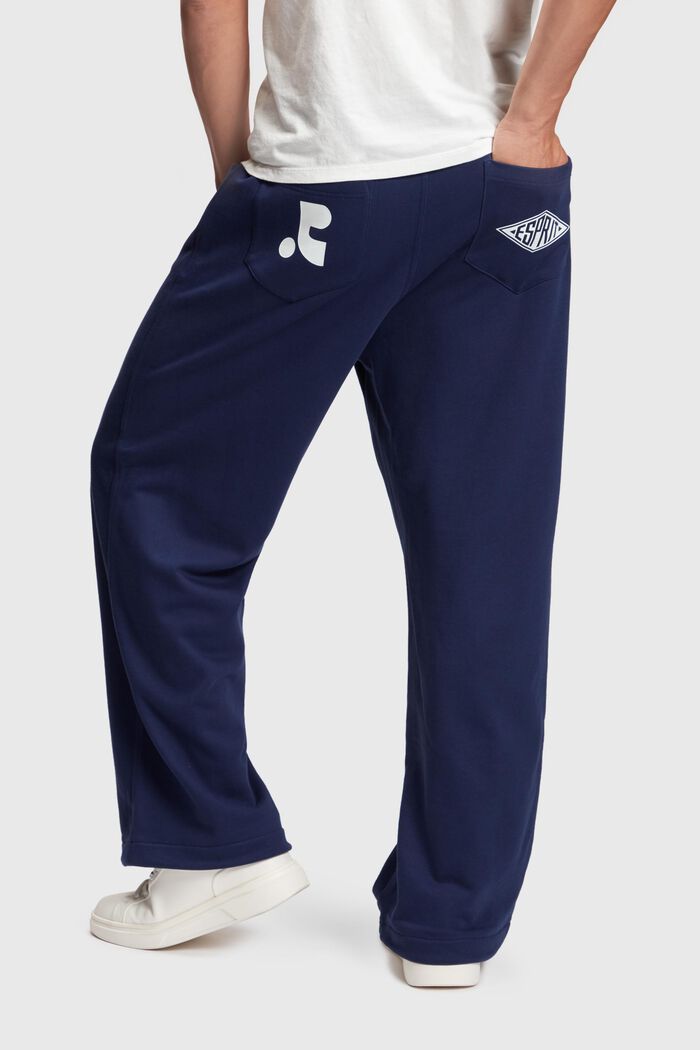 Joggingové kalhoty z žerzeje, NAVY, detail image number 1