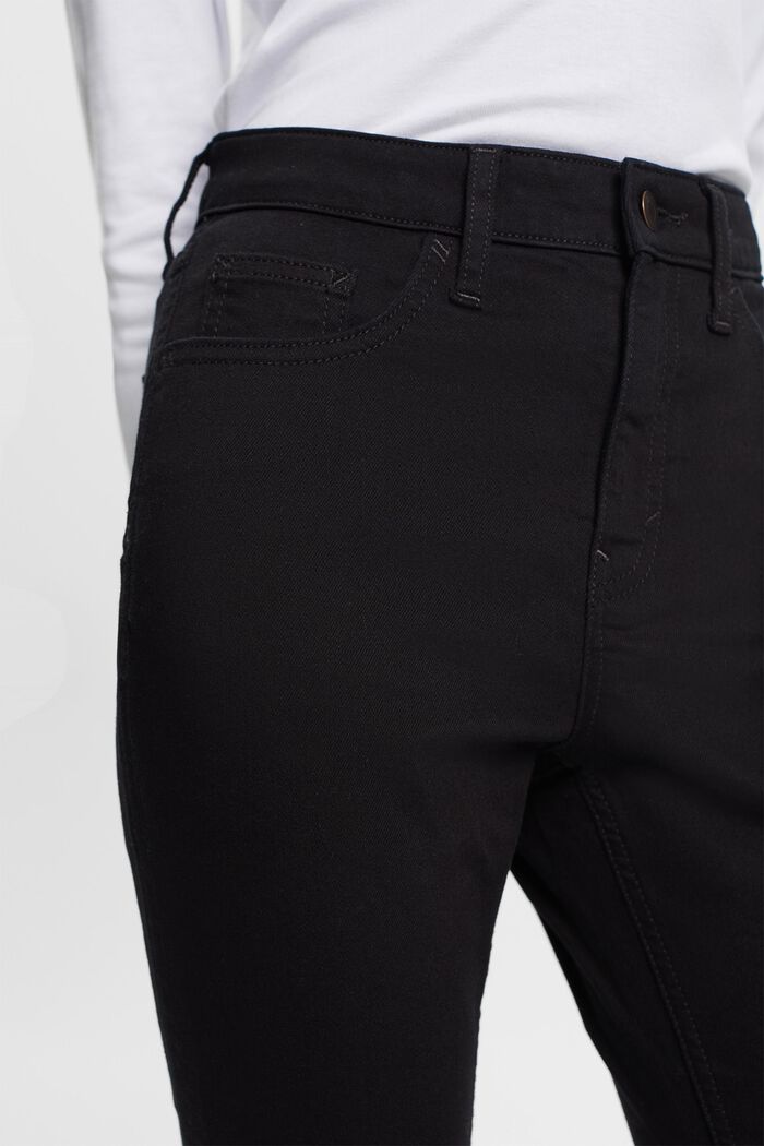 Neblednoucí skinny džíny, strečová bavlna, BLACK RINSE, detail image number 2