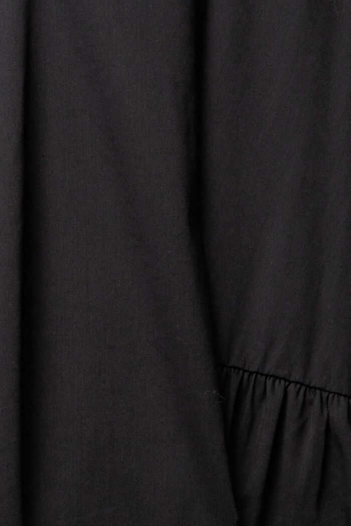 Šaty s volány, s LENZING™ ECOVERO™, BLACK, detail image number 1