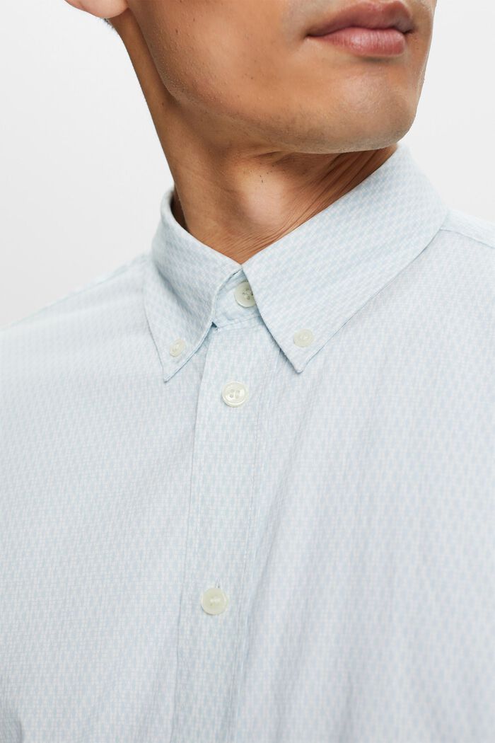 Bavlněná košile s potiskem a pohodlným střihem, WHITE, detail image number 2