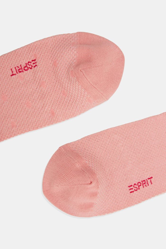 Balení 2 párů ponožek se zvlněným lemem, bio bavlna, BONBON, detail image number 1