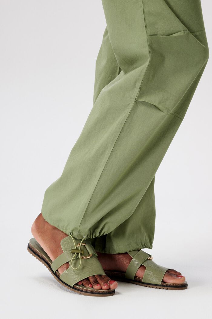MATERNITY Kalhoty s pasem pod bříško, OLIVE GREEN, detail image number 1