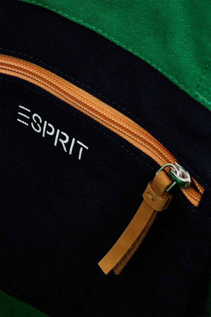 Nákupní taška shopperka z bavlněného plátna, GREEN, detail image number 4