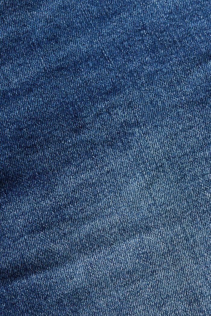 Retro klasické džínové šortky, střední výška pasu, BLUE MEDIUM WASHED, detail image number 6