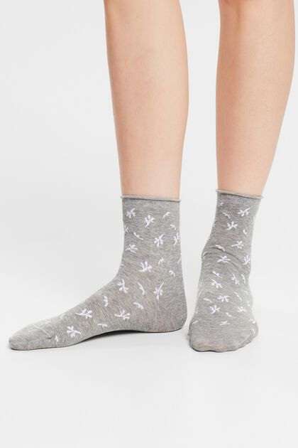 Bavlněné ponožky s potiskem, 2 páry v balení