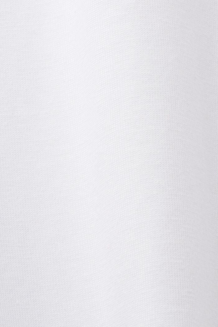 Tričko s kulatým výstřihem ke krku, 100% bavlna, WHITE, detail image number 5