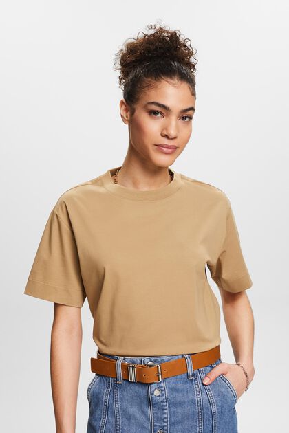 Tričko s kulatým výstřihem, z bavlny pima