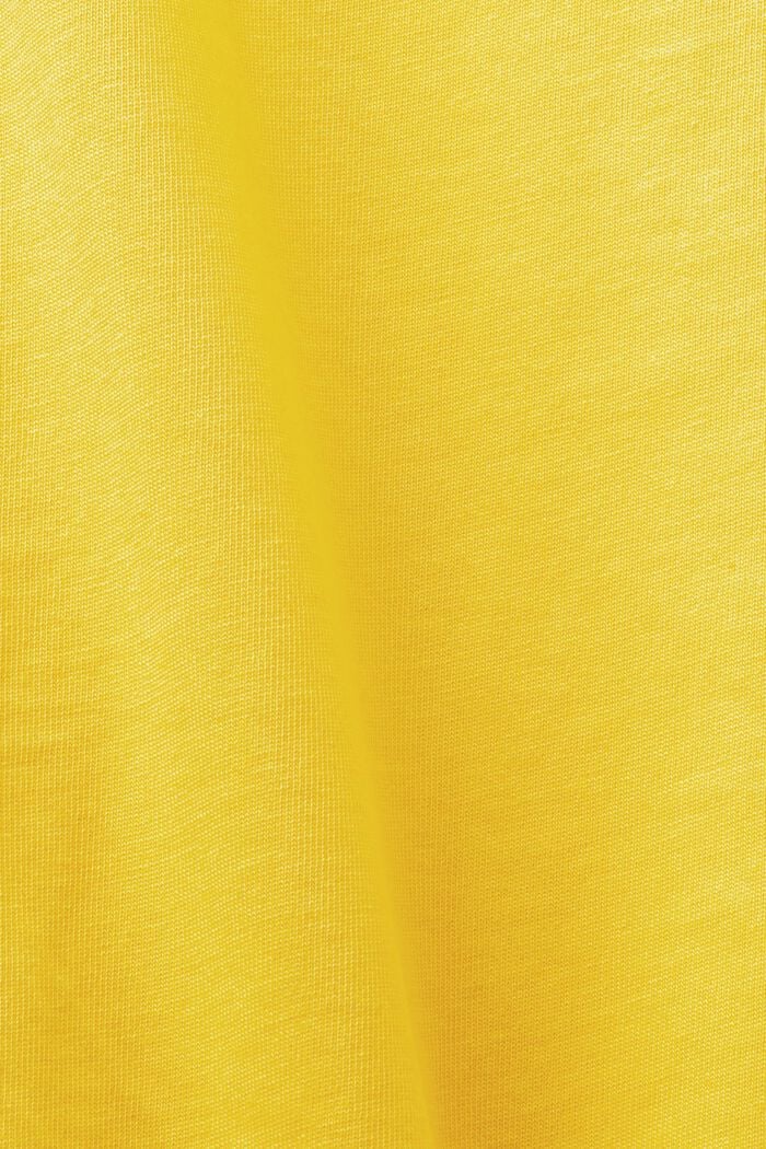 Unisex tričko s logem, z bavlněného žerzeje, YELLOW, detail image number 7