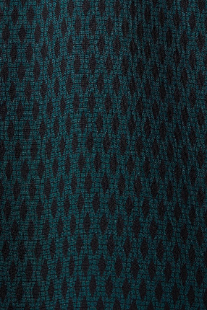 Hedvábné košilové šaty, EMERALD GREEN, detail image number 5
