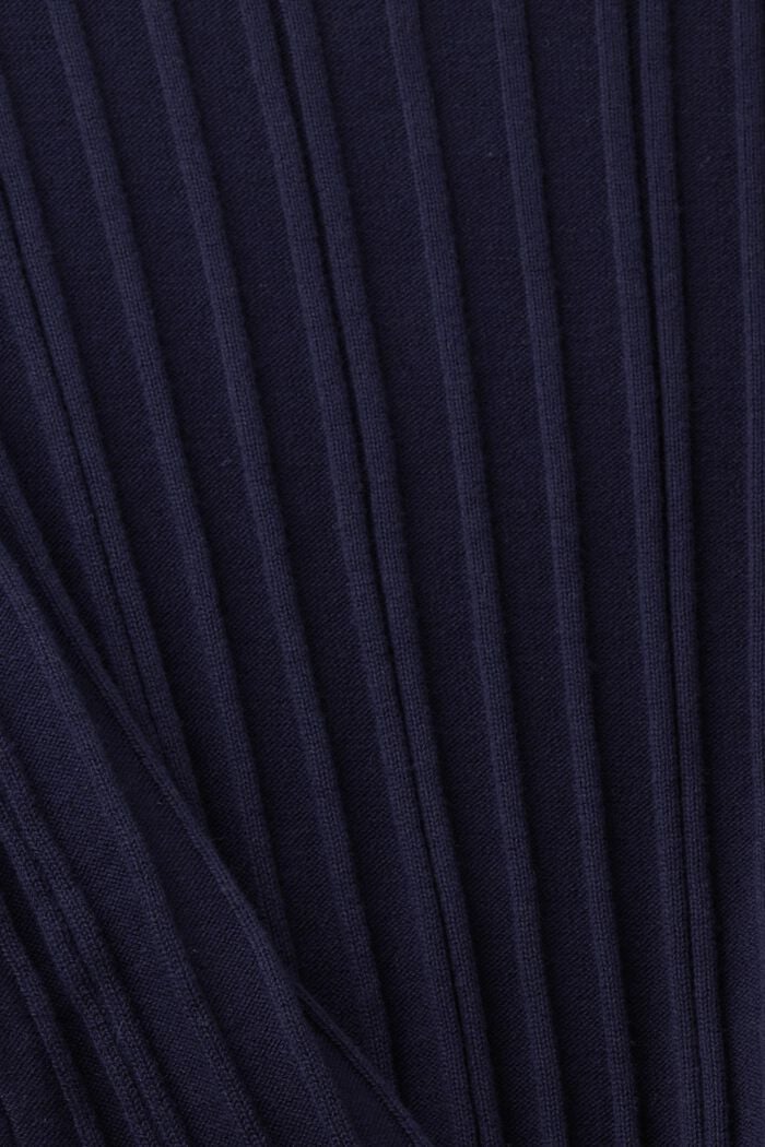 Žebrový svetřík s krátkým rukávem, NAVY, detail image number 4