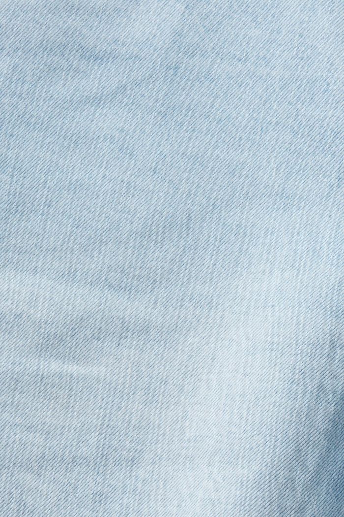 Džínové šortky Slim Fit se středně vysokým pasem, BLUE LIGHT WASHED, detail image number 5