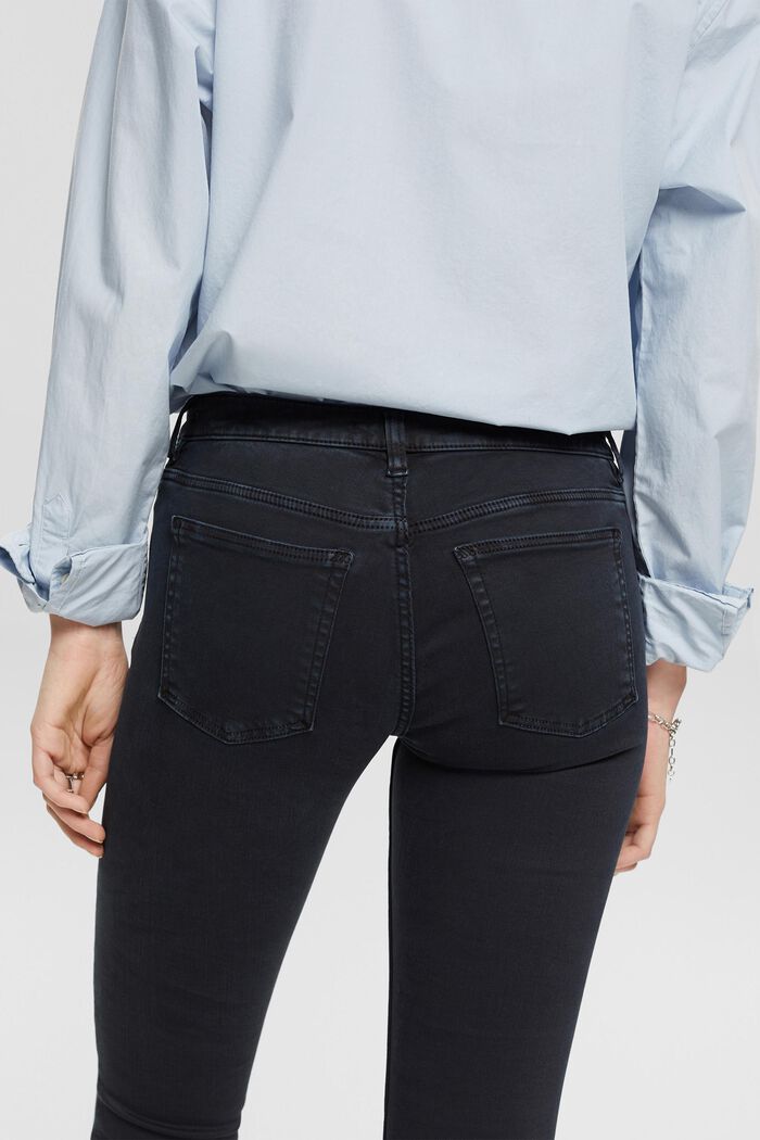 Skinny džíny se střední výškou pasu, BLACK, detail image number 2