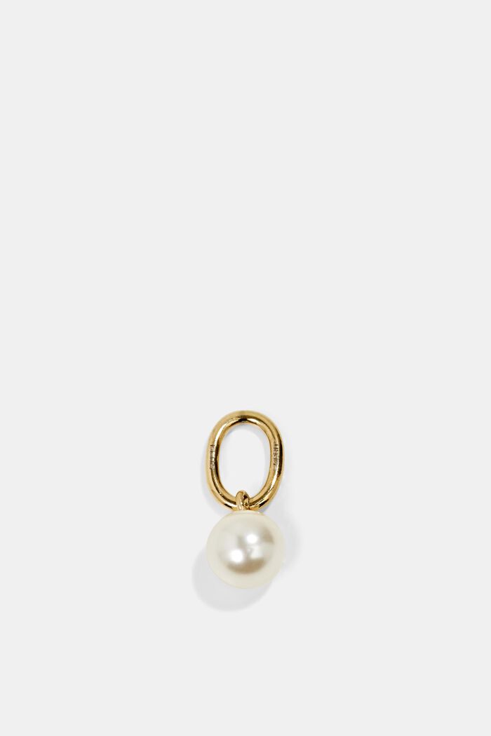 Nerezový přívěsek s perlou, GOLD, detail image number 2