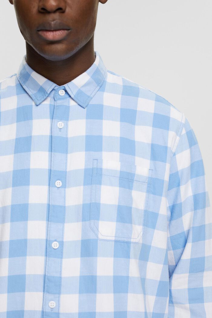 Flanelová košile z udržitelné bavlny s kárem vichy, BRIGHT BLUE, detail image number 2