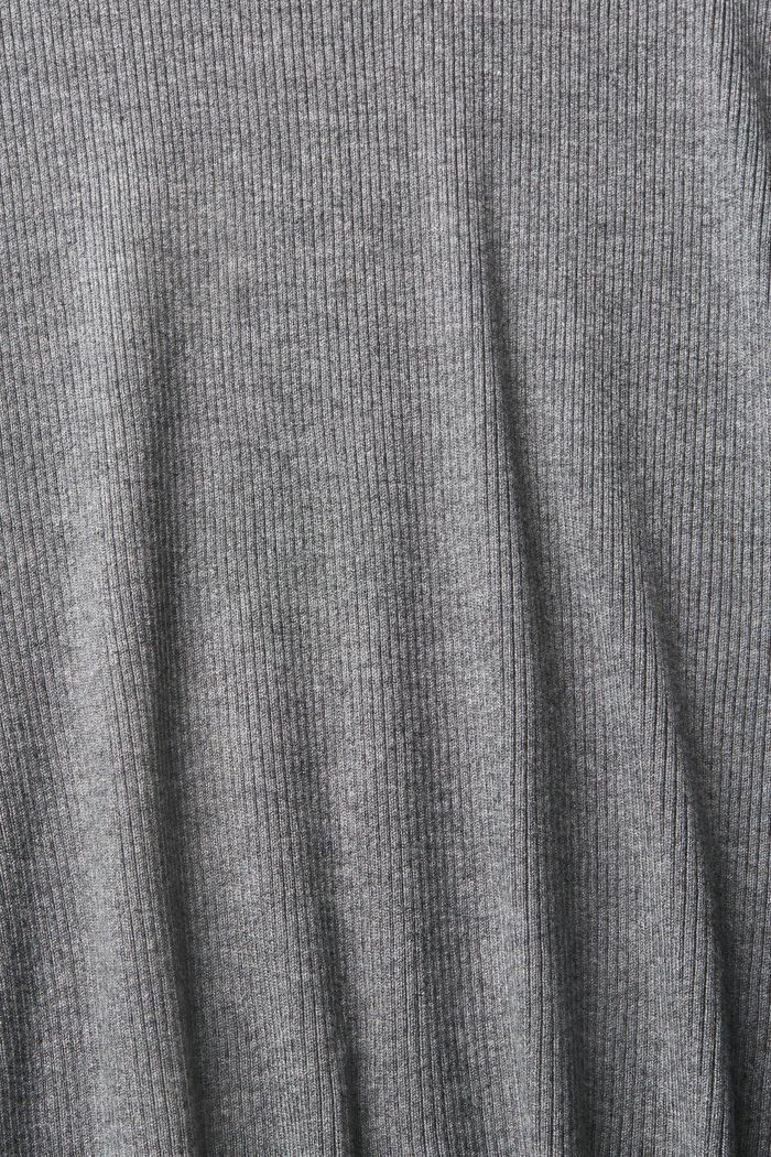 Žebrový pulovr, LENZING™ ECOVERO™, MEDIUM GREY, detail image number 1