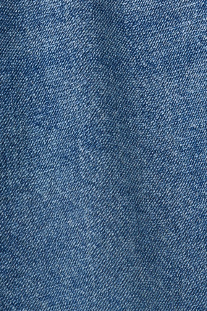 Retro džíny s rovnými straight nohavicemi a vysokým pasem, BLUE MEDIUM WASHED, detail image number 6