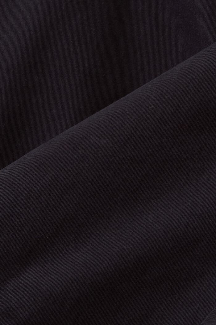 Kalhoty chino, bavlněný kepr, BLACK, detail image number 5